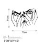 Wallity Woman Eyes Accesorio de Pared de Metal Negro